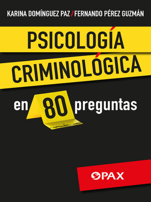 cover image of Psicología criminológica en 80 preguntas